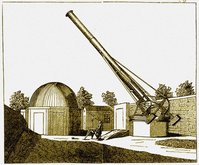 Telescopio rifratore del 1857 ignazio Porro seppia.jpg