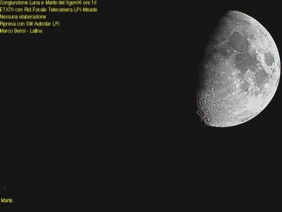 Congiunzione Luna e Marte 8gen06 ore 18~0