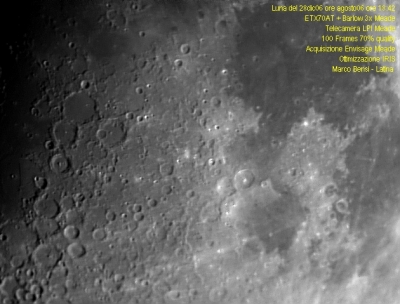 Crateri centrali della Luna 28dic06 ore 19 ETX70 LPI B3x