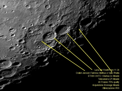Luna Fabricius Methius e Vallis Rheita 11set06 ore1134 con linee indicatrici