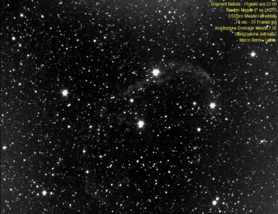 Crescent Nebula 16giu08 15sec 30 frames testo