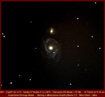 M51 del 27apr07 ore 23e15 N6 e FRatik