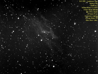 NGC6992 Velo nebula 13lug08 ore 1 N6 LXD75 Dsi2pro 20frames 15sec testo