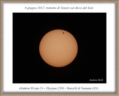 6.6.2012: transito di Venere sul Sole