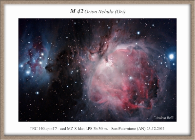 M 42 Great Nebula in Orione