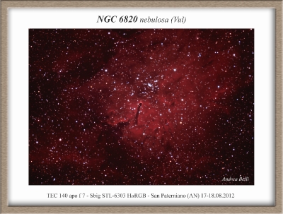 NGC 6820 in HaRGB