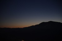 Giove tramonta dietro Forca di Presta (originale)