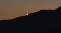 Giove tramonta dietro Forca di Presta
