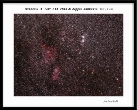 le nebulose Cuore e Anima e il doppio ammasso del Perseo