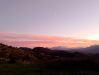 Panoramica con Luna dalla costa del Prevosto.