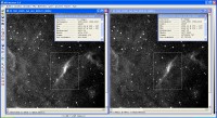 confronto su IC405 (nuovo filtro Ha2 a destra)