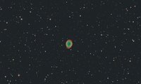 Somma di 18 pose da 4 minuti per la luminanza 12 da 2 minuti in binning 2x2 per ciascun canle RGB.<br />Atik 314L al fuocodi uno SC8" Meade @F6.3 su EQ6.<br />Località Piane Roseto (TE)