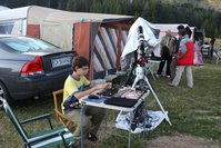 Montato tutto il pomeriggio presto controlliamo i collegamenti