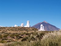 L'area degli osservatori a Izana
