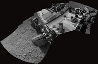 Curiosity ha ripreso un autoritratto di parte di se stesso in questo mosaico