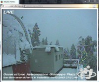 L'osservatorio stamattina alle 7.30