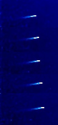 Sequenza di immagini riprese da Stereo-A il giorno 26 a intervalli di 2 ore, dalle 7.18 alle 15.18