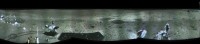 Panorama lunare di circa 180° assemblato partendo dagli screenshots