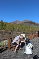 osservando la cima del TEIDE