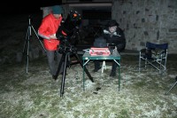 Alberto ed io a Castel Trosino intenti a fotografare la Cometa Lovejoy