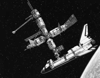 Space Shuttle Endeavour MIR STS-89