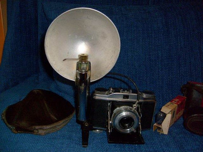 Agfa Solinette II 1954 con flash a bulbi 2ver
