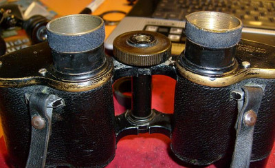 Filotecnica 6x30 WW1 feltrini su tubi porta oculari