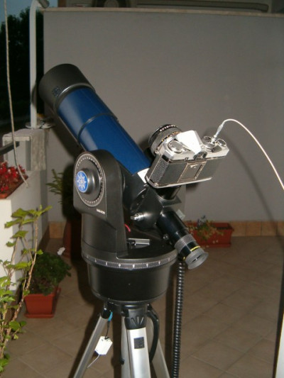 Piggyback con oculare su etx70