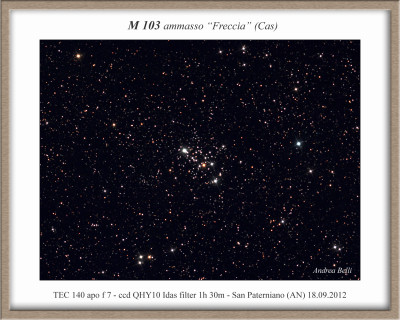 M 103: ammasso aperto "Freccia"
