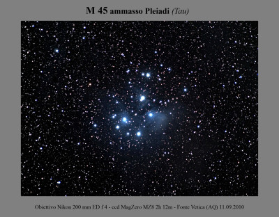 M 45 Pleiadi