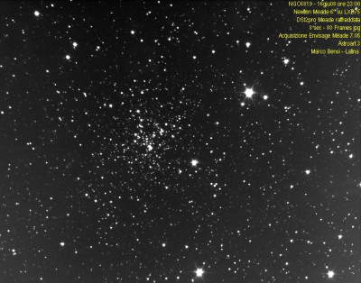 NGC6819 16giu08 ore23 80 frames da 8sec Envisage e AA3 Testo