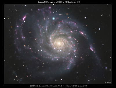 Supernova SN2011fe in M101