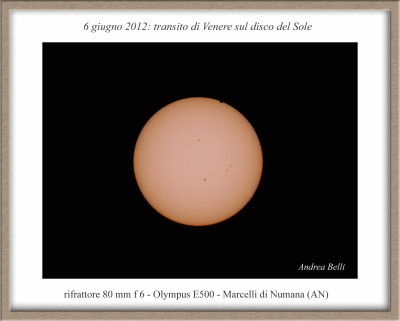 6.6.2012: transito di Venere sul Sole