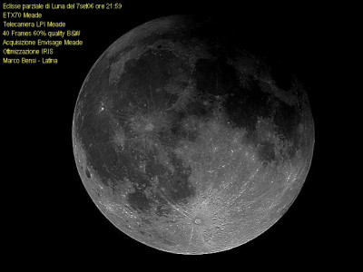 Eclisse parziale di luna del 7set06 ore 2159