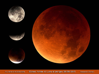 Eclissi totale di Luna al perigeo (Luna Rossa)