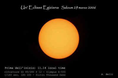 Inizio eclisse web