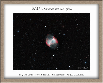 M 27 in Ha - OIII