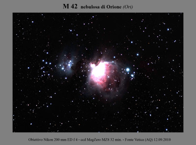 M 42 in Orione