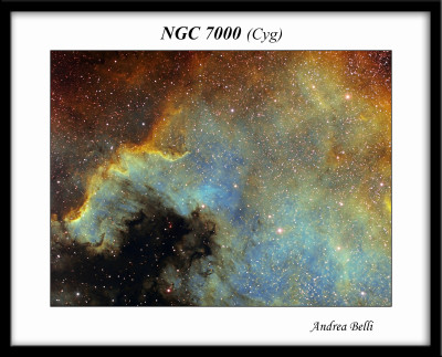 NCG 7000 Hubble Palette