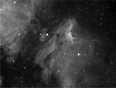 nebulosa pellicano in h-alfa