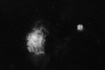 Nebulose laguna e trifida