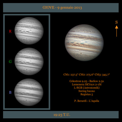 Giove del 9 gennaio 2013