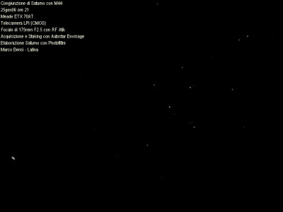 Saturno in congiunzione con M44 25gen05 max