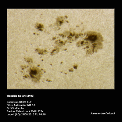 Macchie solari 2403