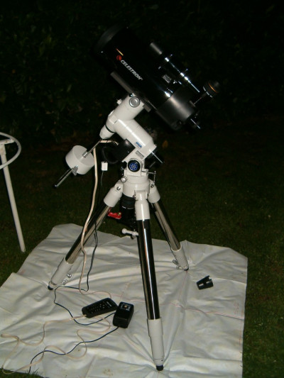 Celestron in giardino su LXD75 12lug07